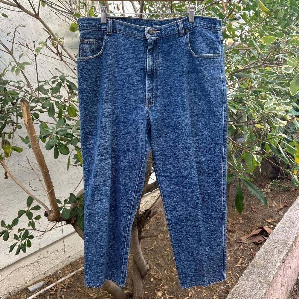 Vintage 2000s Sasson Jeans 38x32 Fits 36x25 High Rise Straight Leg